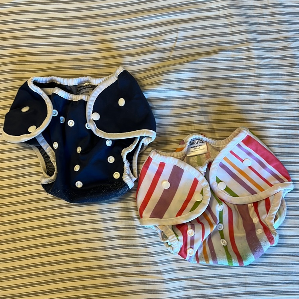 2 Thirsties size two Duo Wrap diaper covers